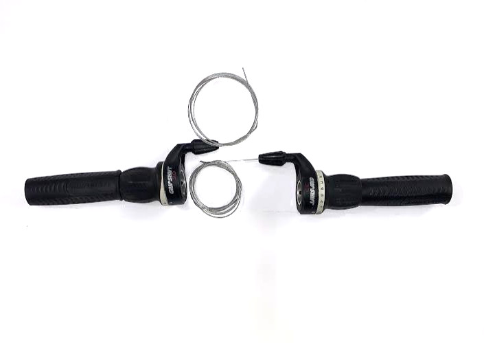 SRAM Grip Shift 3.0  Black 3 x 8 Twist Shifter Set with Grips Included