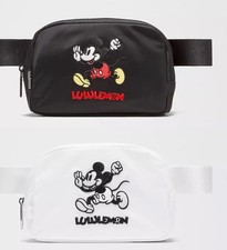 NWT 2 Disney Lululemon Everywhere Mickey Black White Bundle Belt Bag RETIRED