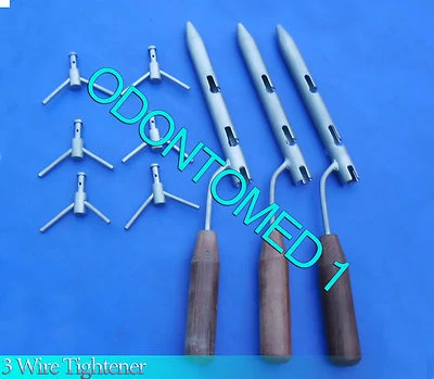 3 Pieces Of Wire Tightener Surgical Orthopedic Instruments new - Photo 1/2