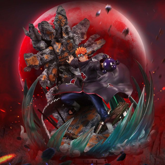 Naruto Pain Statue Tendō Deva Path Figurine Painted 1/6 Scale 15''H IN