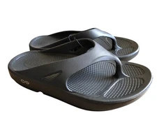 OOFOS OOlala Sandal, Black US Mens 5 Women’s 7 Lightweight Recovery Footwear