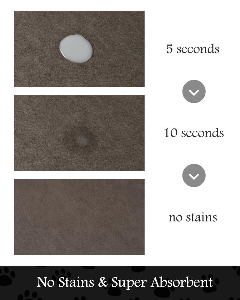 Pet Feeding MatAbsorbent Dog Mat for Food and Water BowlNo Stains