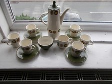 palissy pottery toledo design retro coffee Set