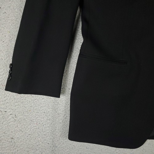 Armani Collezioni Blazer Mens Size 46 Black Wool Italy Sport Coat - Picture 3 of 18