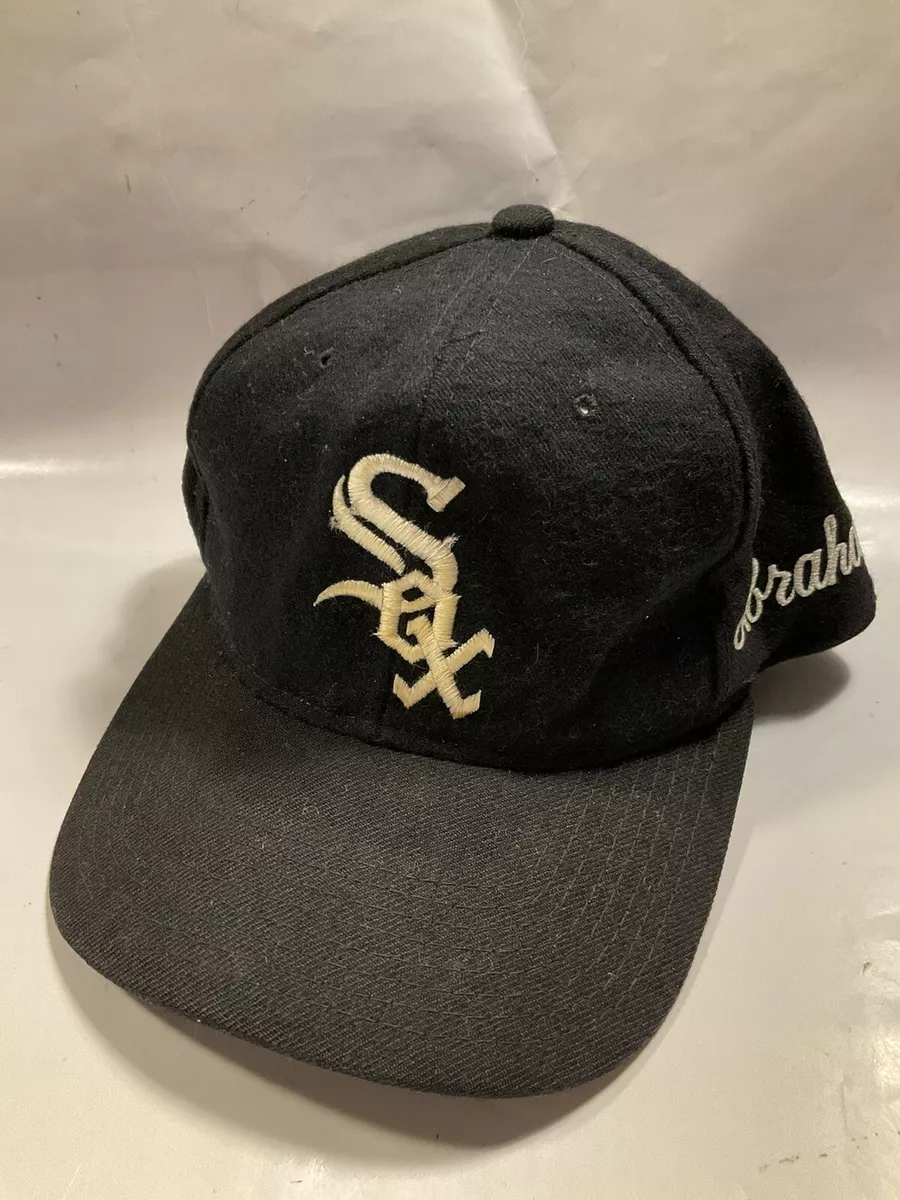 Vintage 90s Chicago White Sox Starter Snapback Hat 100% wool NWA Plain Logo