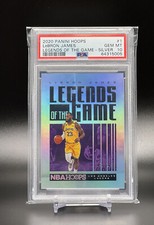 2020 LeBron LebronJames Legends Of The Game /199 Panini Hoops #1 GEM MT 10 POP 2