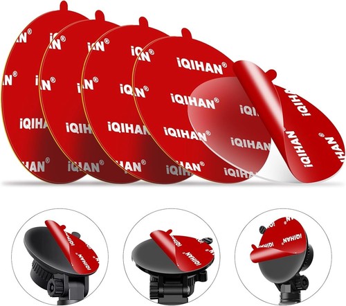 5Pcs Sticky Adhesive Pad for Dash Cam Mount, Double-Sided Strong Mounting Tape C