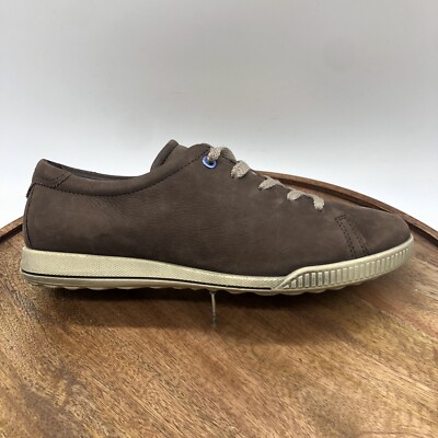 ECCO Womens Shoes Oxford Brown Flats Crisp Tie Women Size 38 EU