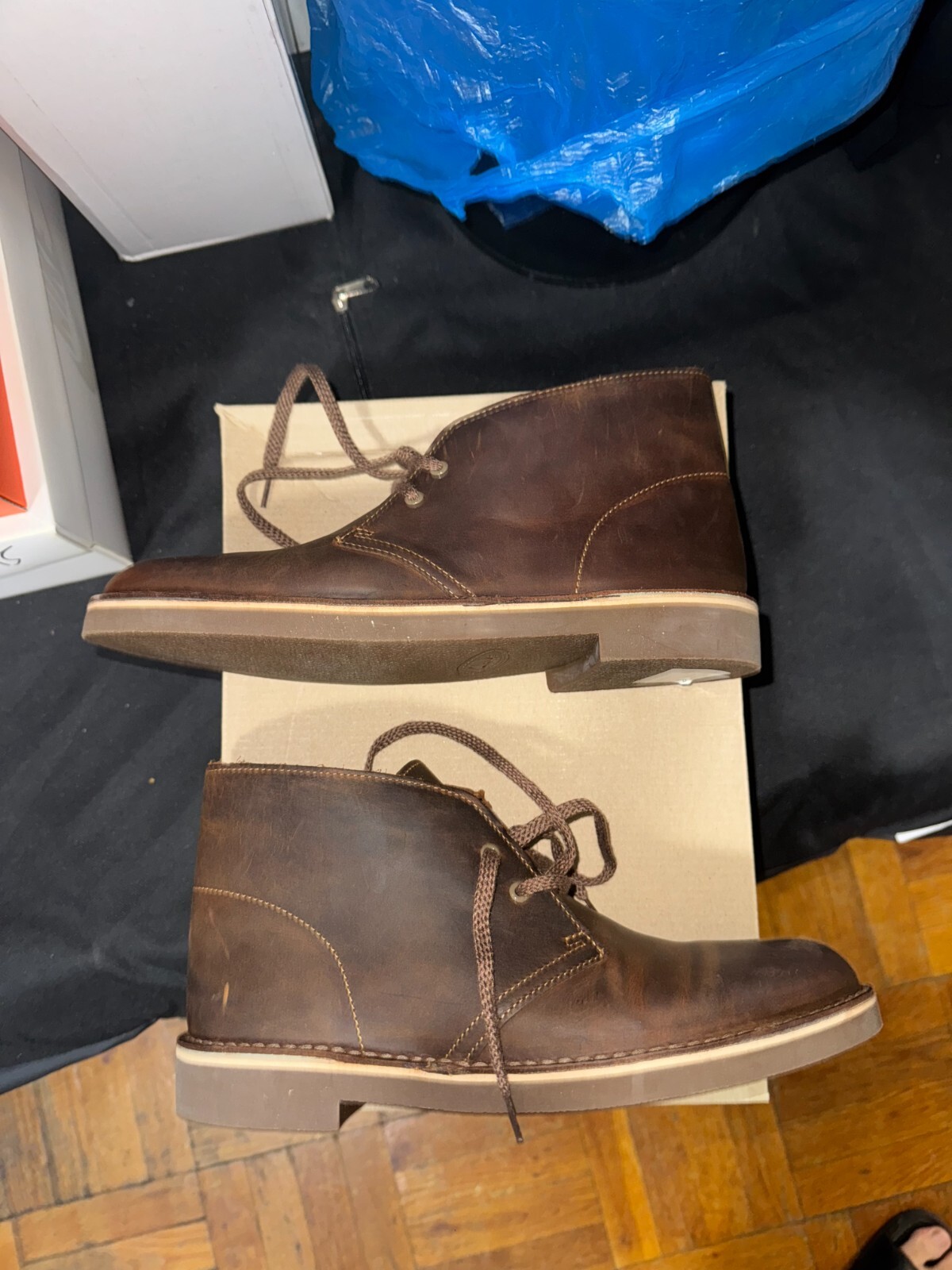 Clarks Mens Bushacre 2 Beeswax Size 7.5