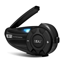 EJEAS Q2 Motorcycle Helmet Bluetooth Intercom 2 Person Real-Time Communication