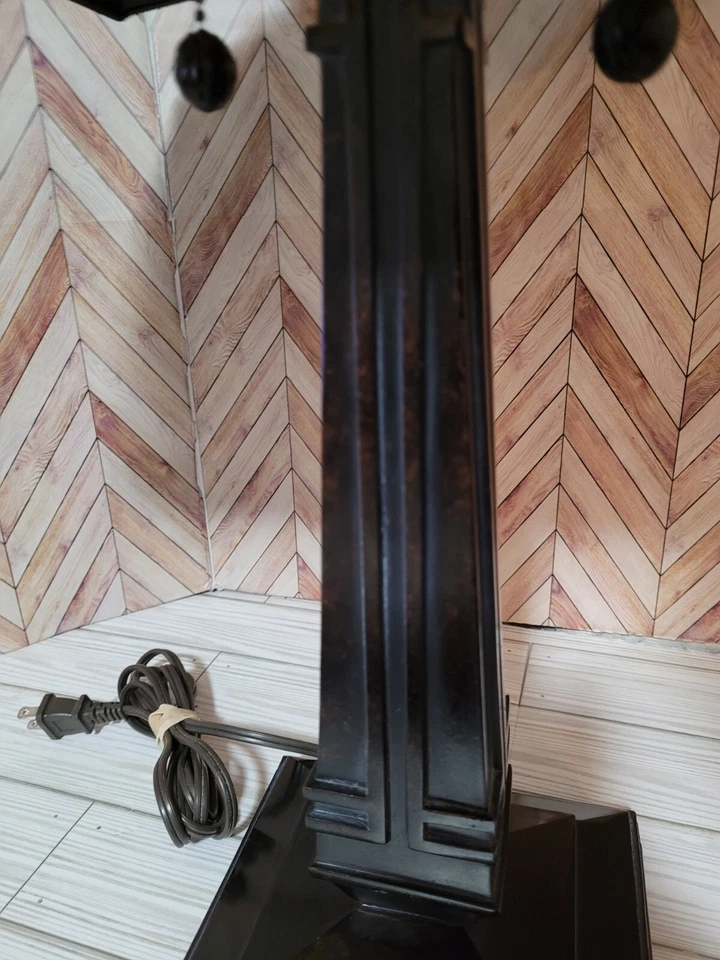 Dale Tiffany Table Lamp 24" TT101255 - 2 Light - Bronze Finish - Discontinued  - Image 4 of 4