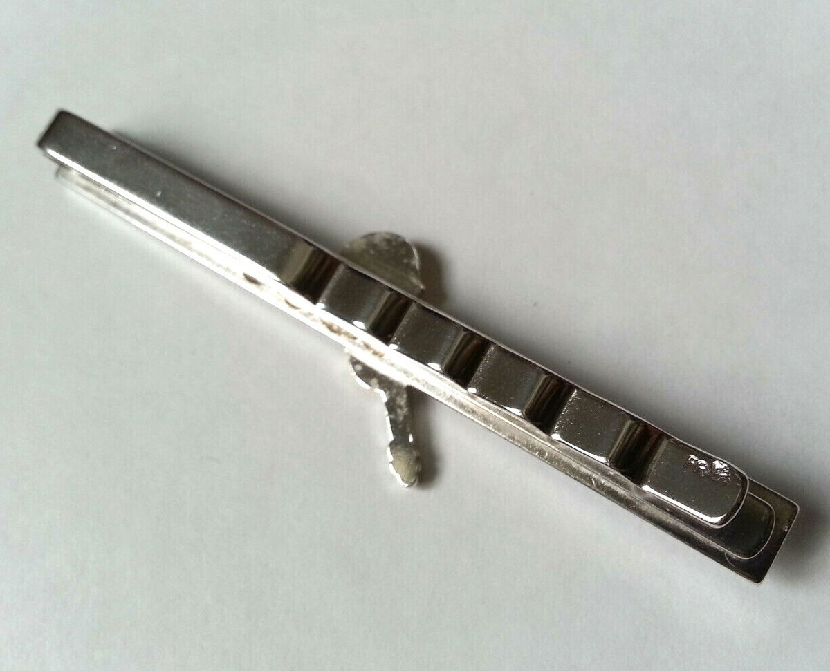 Pince à Cravate Vintage Guitare – Doré Et Argenté – Jamais Portée