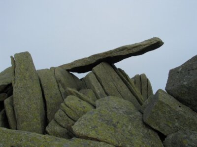Foto 6x4 The Cantilever Glyder F\u00e2ch Die berühmte freitragende Felsform c2004