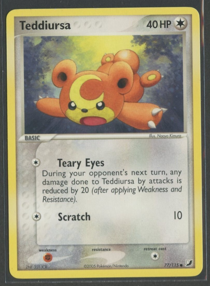 Teddiursa | EX Unseen Forces 77/115 | Pokemon Karte Englisch Near Mint