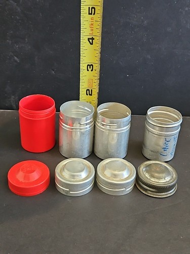 4-VINTAGE METAL FILM( 1-PLASTIC) CANISTER TIN CONTAINERS EMPTY 3 MADE IN GERMANY - Picture 5 of 5