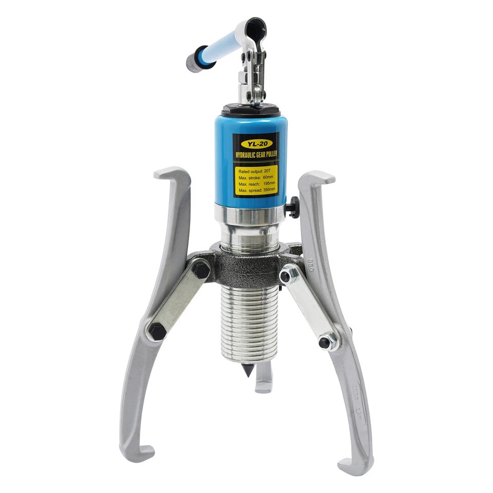 20 Ton Universal Bearing Puller Hydraulic Pump Gear Hub Removal Tool Set 2/3-Jaw - Image 3 of 4