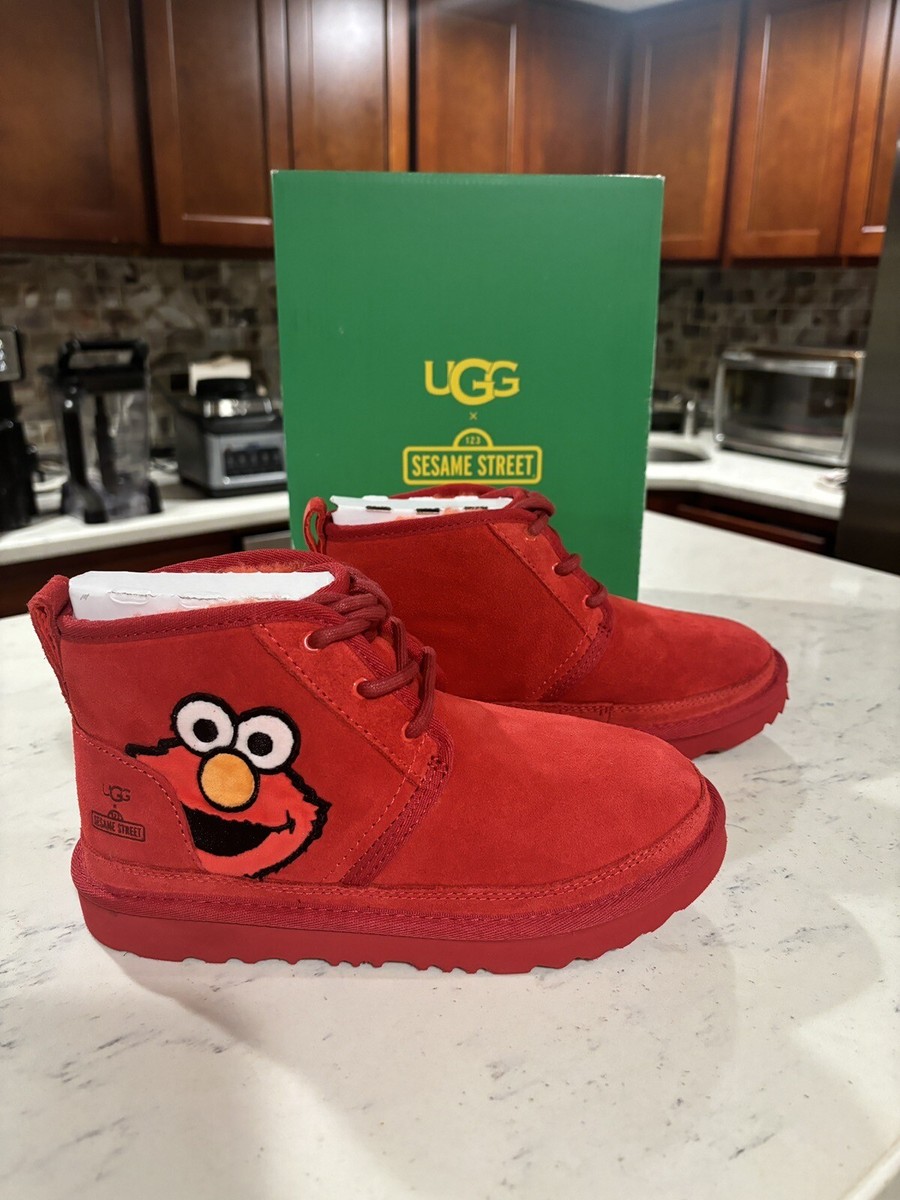 UGG X SESAME STREET Elmo Neumel Red/ Cookie Monster Blue Little