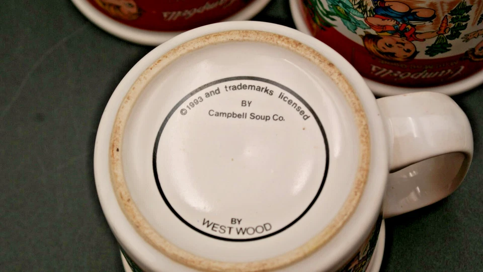 Lot Of 4 Campbell's Kids Soup Mugs Cups By Westwood 3- 1993 Vintage 1-1998 - Image 4 of 4