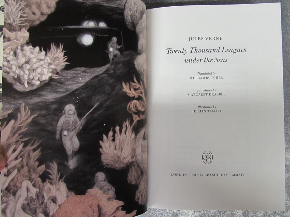 TWENTY THOUSAND LEAGUES UNDER THE SEA by JULES VERN - FOLIO -Hardback Foto 3 de 3