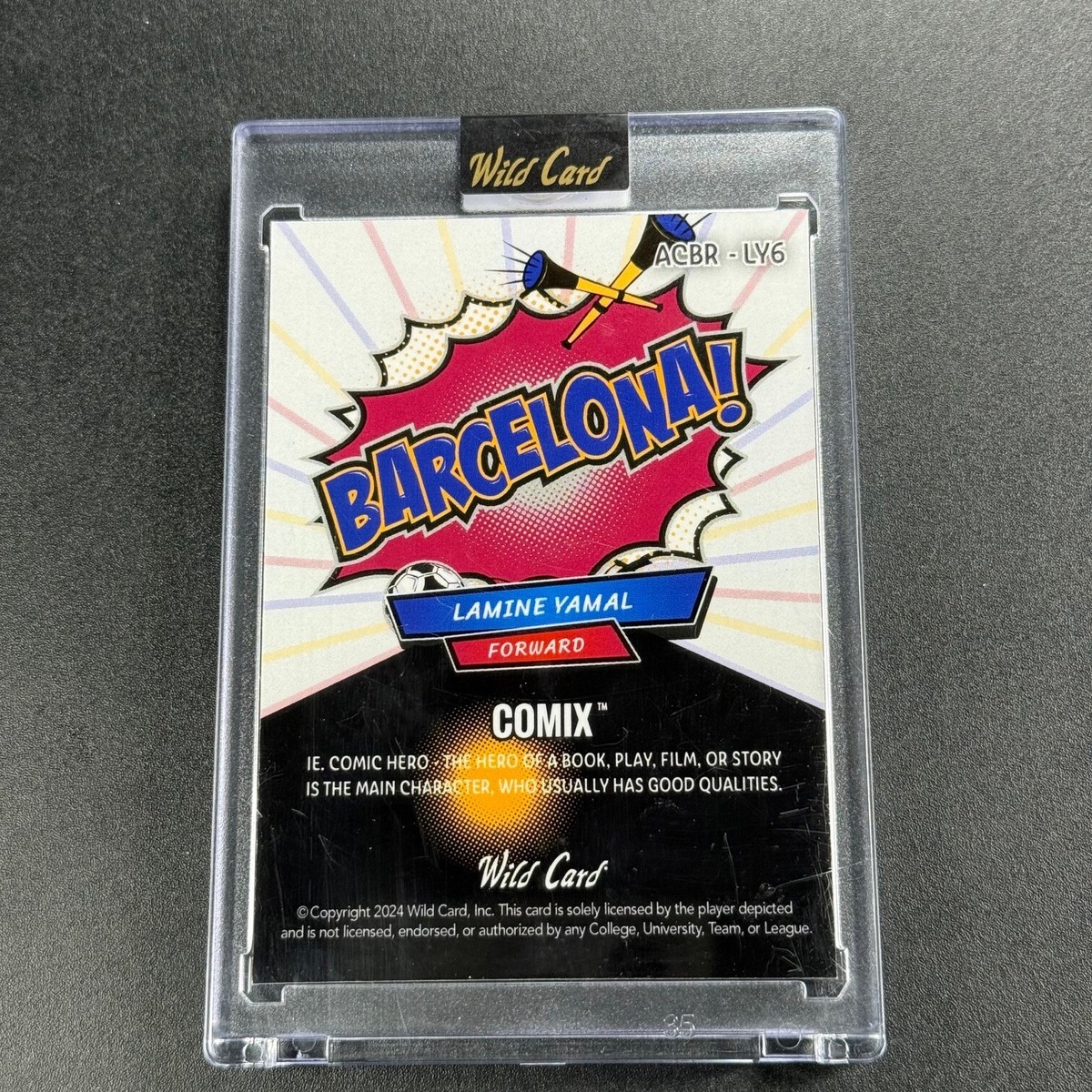 アメコミ yama610 LAMINE YAMAL 2024 WILD CARD COMIX ACBR-LY6 BARCELONA REFRACTOR