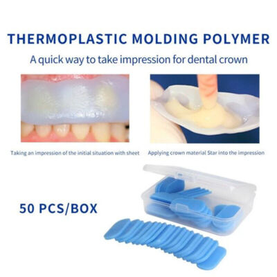 Dental Impression Trays Thermoplastic Wax Tablet TEMP TABS Temporary Crown Blue