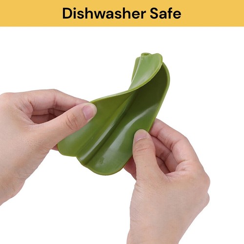 2Pcs Silicone Pot Spout Anti-Spill Funnel Clip-On Soup Pouring Edge Guard Tool - Picture 6 of 12