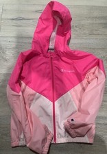 Champion Sportswear Youth Girls Medium Pink Hooded Rain Jacket