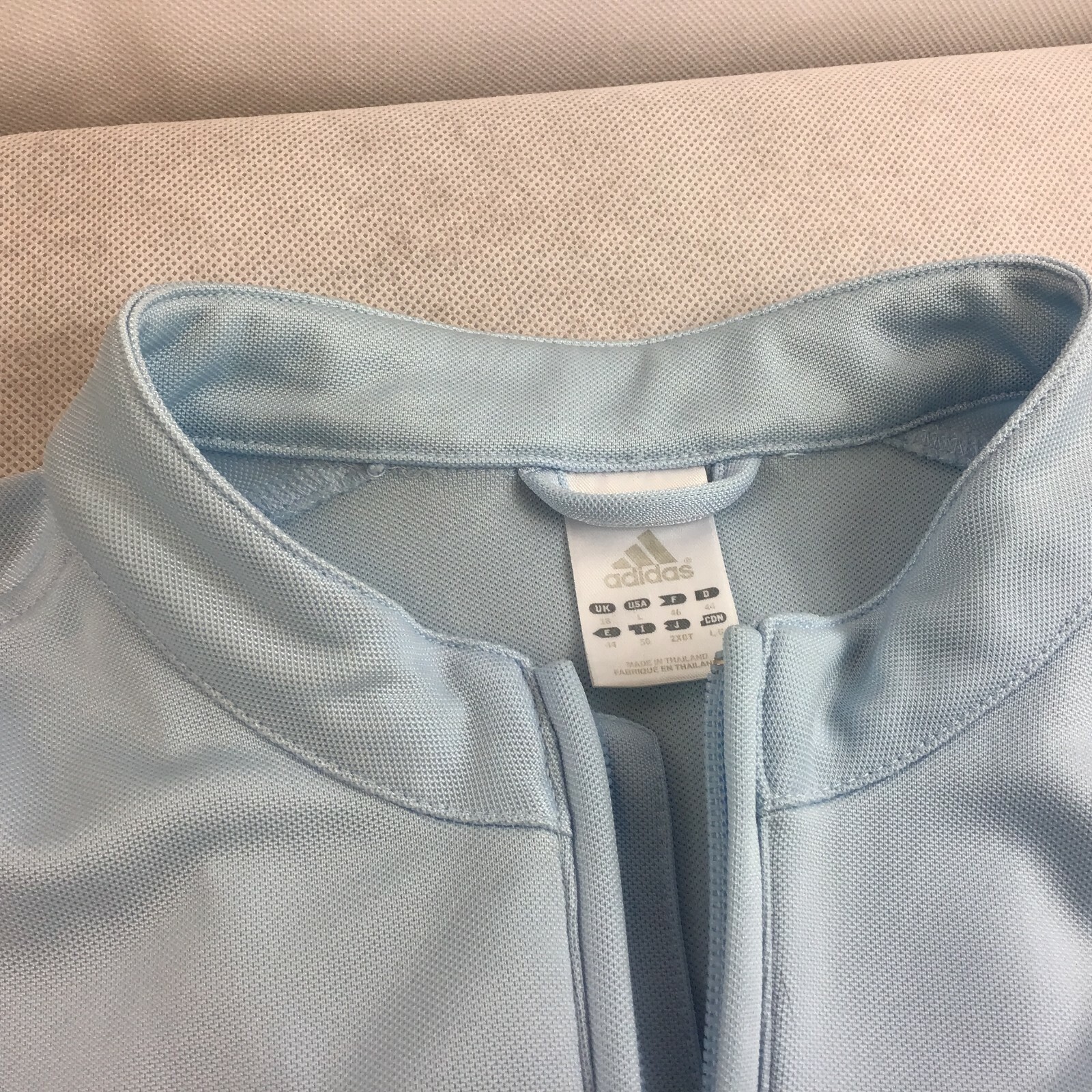 ADIDAS WOMEN'S ACTIVE WEAR ZIP UP JACKET, LARGE, Zip front & Pockets, 1980's! thumbnail 8