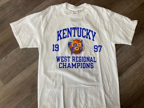 CHAMPION KENTUCKY 1997 WEST REGIONAL CHAMPS FINAL FOUR VINTAGE SIZE L NEW - Picture 2 of 3