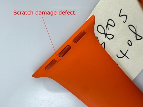 z wadą Oryginalny zegarek Apple Watch Hermes Sport Band 38mm 40mm 41MM 42MM Pomarańczowy - Zdjęcie 8 z 15