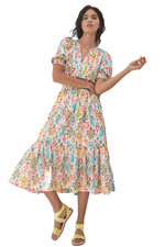 Anthropologie Felipa Maxi Dress size S NWOT V-Neck Puff Sleeve Boho Cottagecore