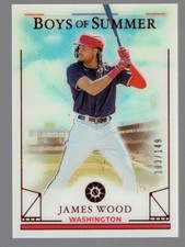 2024 Panini Boys of Summer James Wood Red Foil Baseball Card 103/149