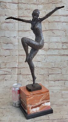 ブロンズ像　神　D.H. CHIPARUS DANCER　アールデコ　彫刻家 D.H.Chiparus Bronze Statue, Art Deco Dancer Sculpture `TAMARA