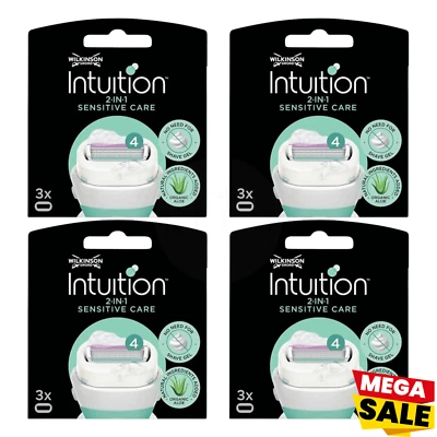 Wilkinson Intuition Sensitive Care Rasierklingen Auswahl 3-18er Pack für Frauen