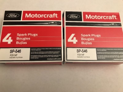 OEM SET OF 8 GENUINE OEM FORD MOTORCRAFT SP-546 SAME SP-515  SPARK PLugs  PZK14F