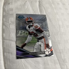 2022 Bowman University Best #34 Trenton Simpson Clemson Tigers