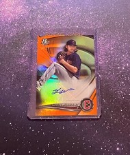 2022 Bowman Platinum Gavin Williams Auto /25 Orange Parallel Rookie Guardians🔥