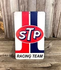 STP Motor Oils Racing Embossed Rustic 10" Metal Tin Sign Auto Garage Vintage New