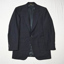 Vtg Southwick 41R 42R Navy Blue USA Made Wool Mens Blazer Sport Coat Jacket