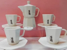 MCDONALD'S MCCAFÉ 4 CUPS COFFEE WITH MILK SUGAR BOWL SELECTED PORCELAIN 