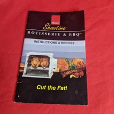 Ronco Showtime Rotisserie BBQ 3000 4000 / 5000 Instruction & Recipe MANUAL BOOK