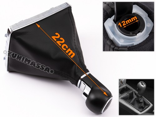 para OPEL ASTRA H GTC PALANCA DE CAMBIO 6 VELOCIDADES POMO PERILLA FUNDA POLAINA - Zdjęcie 3 z 3