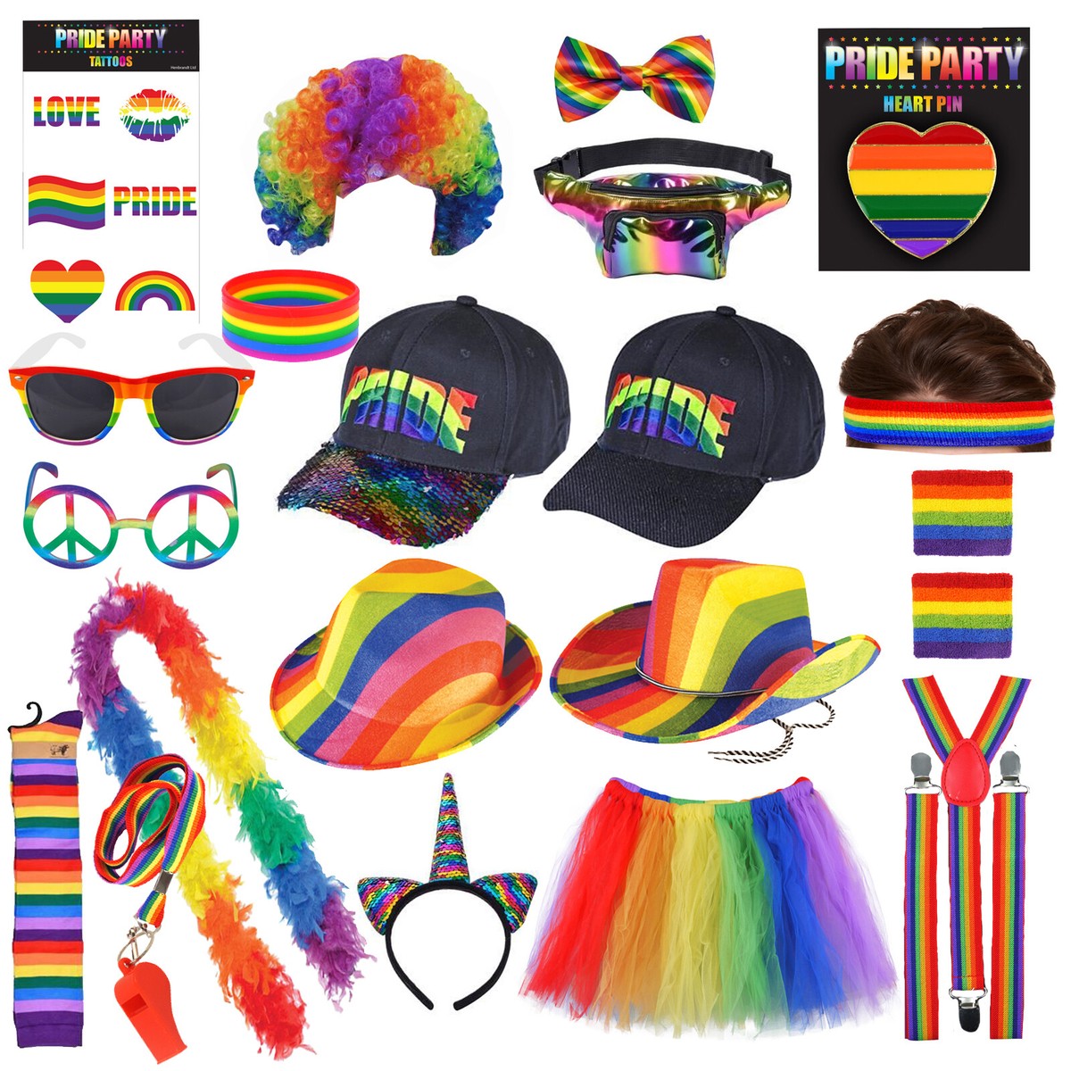 Spille Arcobaleno LGBT - 2 Pezzi Per Decorazione Zaino O Vestiti