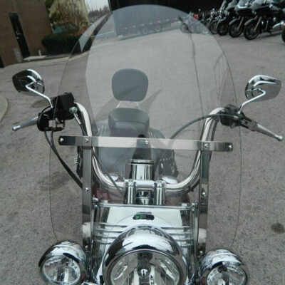 28'' Detachable Windshield W/ Bracket For 1994-2024 Harley Touring Road King FLHR