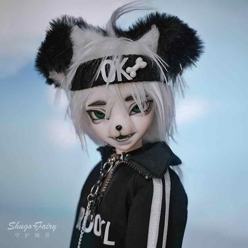 New 1/4 Full Set BJD Dolls Furry Cartoon Boy Hand-Painted Face