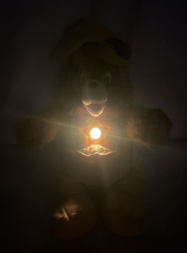 Vintage Teddy Ruxpin Nighty Lite Doll 1985 Worlds Of Wonder Yellow Pajamas PL3 - Picture 3 of 11