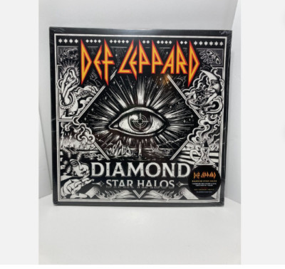 Def Leppard   Diamond Star Halos - Clear 2 LP Vinyl Records 12'' - NEW Sealed
