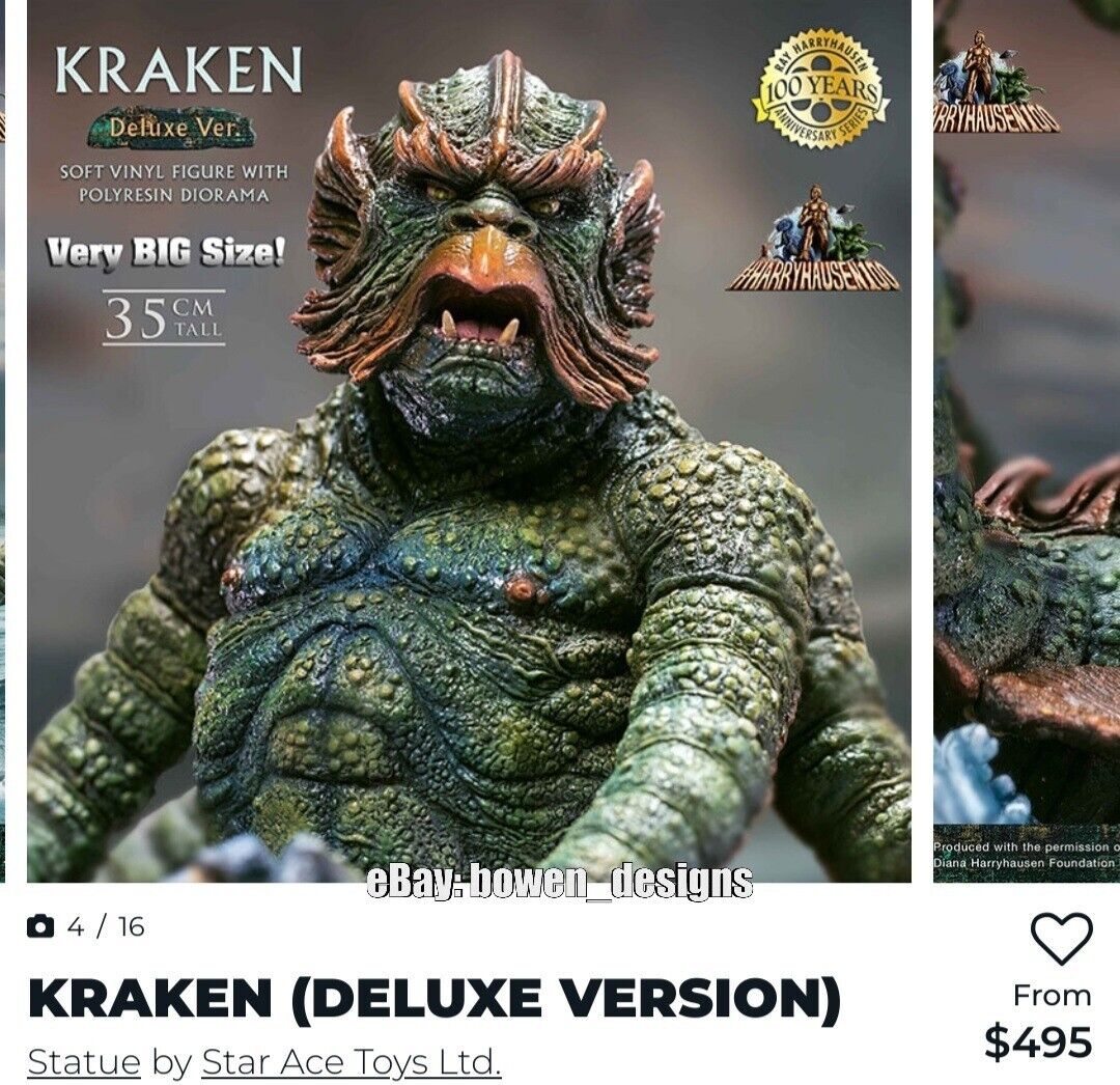 Clash of the Titans Gigantic Series Kraken (Deluxe Ver.) Limited Edition  Soft Vinyl Statue