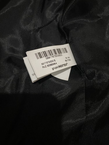 Zara Sequin Size Small Black / Silver Sparkly Jacket Blazer Fringing Festive - Picture 12 of 15