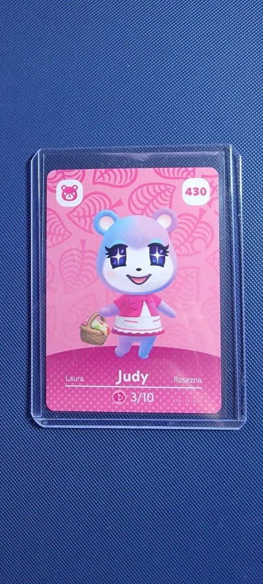 アミーボカード Judy #430 Animal Crossing Amiibo Card Series 5 NEVER SCANNED